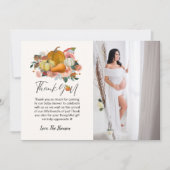 Faire-part Baby shower citrouille Boho Fall (Devant)