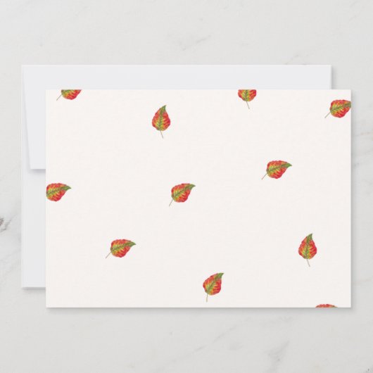 Faire-part Baby shower citrouille Boho Fall (Dos)