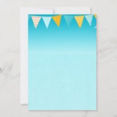 Faire-part Baby shower de fête de la piscine avec de belles i (Dos)