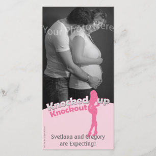 Faire-part Baby shower Knockout à venir Maman-to-be