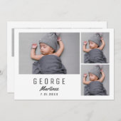 Faire-part Baby shower neutre pour les femmes photo de nouvea (Devant / Derrière)