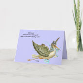 FAIRE-PART BABY SHOWER STORK GARY (Dos)