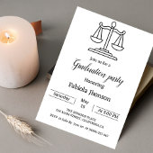 Faire-part Baccalauréat en droit simple