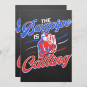 Faire-part Bagpipe Music Player (Devant / Derrière)