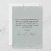 Faire-part Ballets en argent juste mariés Mariage Photo (Dos)