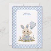 Faire-part Ballon Blue Bunny (Dos)