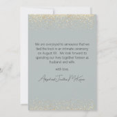 Faire-part Ballons dorés "Jeunes mariés" Photo de mariage (Dos)