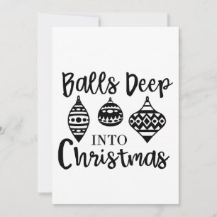 Faire-part Balls Profondes Dans Noël Drôle Noël Noël Noël Noë