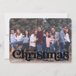 Faire-part Bande de bonbons de Noël de type vintage