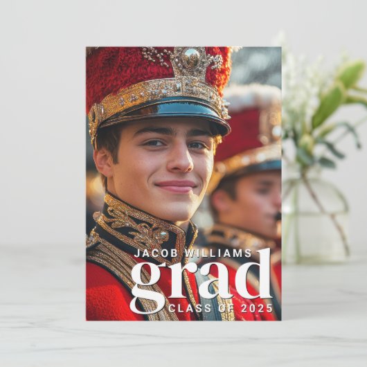 Faire-part Bande du lycée Moderne 2 Photo Graduation (Debout devant)