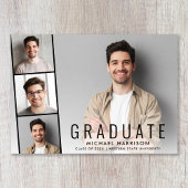 Faire-part Bande Photo Moderne Graduation Simple