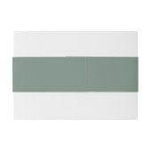Faire-part Bandeau de mariage à monogramme Deep Sage (Dos exemple)