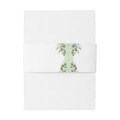 Faire-part Bandeau de mariage élégant à feuillage (Dos Example)