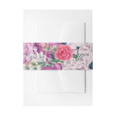 Faire-part Bandeau de mariage floral (Devant example)
