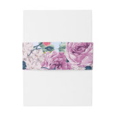 Faire-part Bandeau de mariage floral (Dos Example)