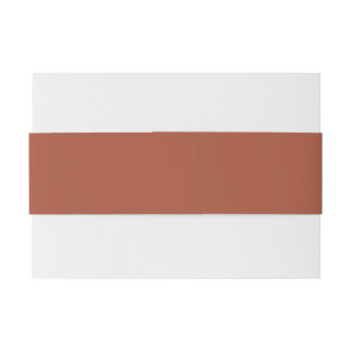 Faire-part Bandeau de mariage monogramme en terre cuite 