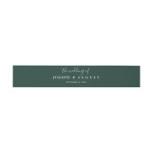 Faire-part Bandeau de ventre de mariage d'invitation (Plat)