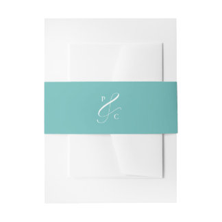 Faire-part Bandeau de ventre d'invitation à monogramme esperl