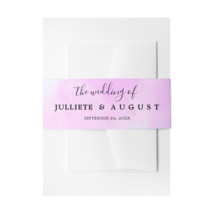 Faire-part Bandeau de ventre d'invitation de mariage