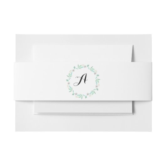 Faire-part Bandeau de ventre d'invitation sarcelle et or (Devant Example)