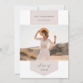 Faire-part Banderole | Diplôme photo (Devant)