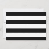 Faire-part Bandes noires et blanches Changement d'adresse (Dos)