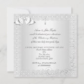 Faire-part Baptême bébé jumelle fille garçon Christening dent (Dos)