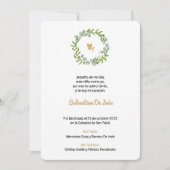 Faire-part Bautizo Estampita Estampa Signet Baptême (Devant)