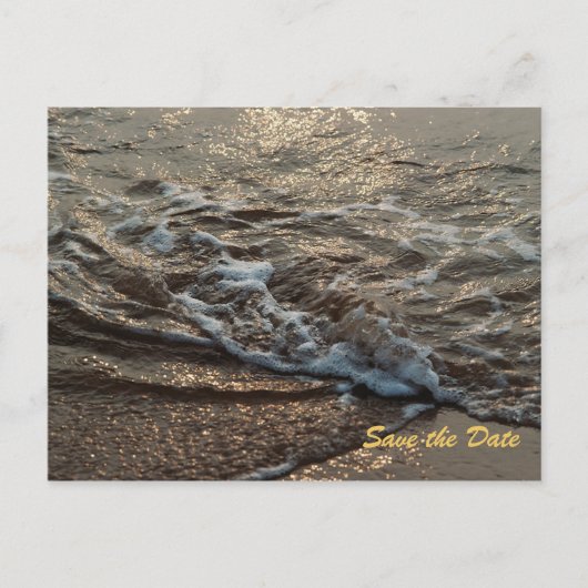 Faire-part Beach Serenity Enregistrer la carte postale Date (Devant)