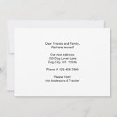 Faire-part Beagle Nous avons déplacé une nouvelle adresse mig (Dos)