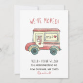 Faire-part Bear in Mail Truck Nouvelle adresse (Devant)