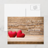 Faire-part Beau Mariage Enregistrer La Date Carte Postale (Devant / Derrière)