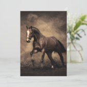 Faire-part Beautiful horse throw pillow (Debout devant)
