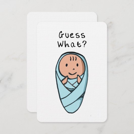 Faire-part bébé (Devant / Derrière)