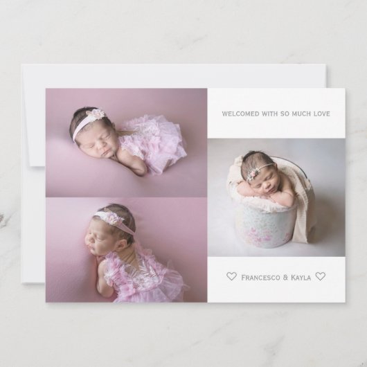 Faire-part bébé (Dos)