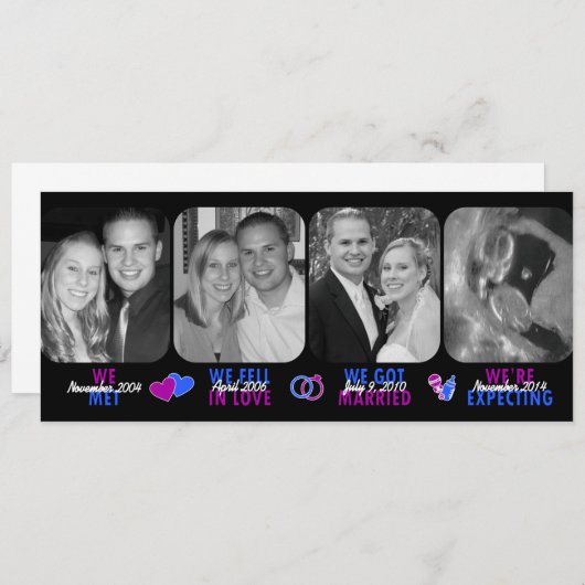 Faire-part bébé (Devant / Derrière)