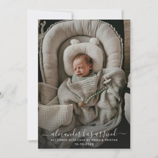 Faire-part Bébé 2 Photo Naissance (Devant)