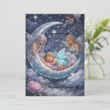 Faire-part bébé Arrivée au clair de lune