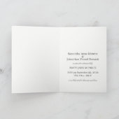 Faire-part bébé de bouleau argenté rustique (Intérieur)