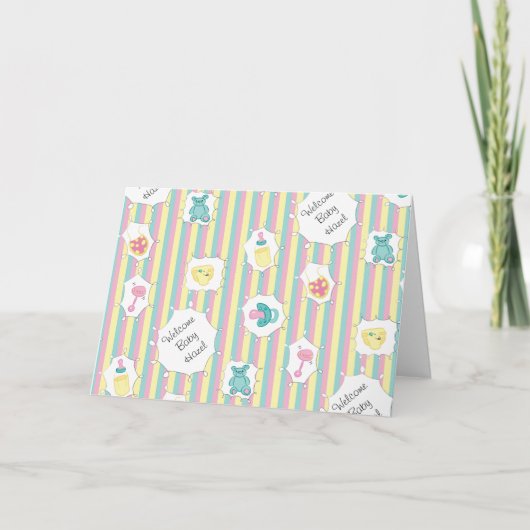 Faire-part Bébé de message personnalisé (Devant)