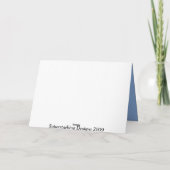 Faire-part bébé étoilé (bleu) (Dos)