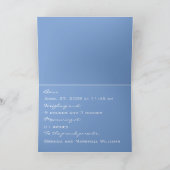 Faire-part bébé étoilé (bleu) (Intérieur)