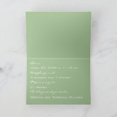 Faire-part bébé étoilé (vert) (Intérieur)