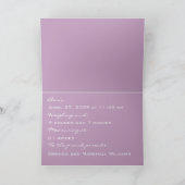 Faire-part bébé étoilé (violet) (Intérieur)