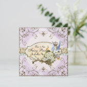 Faire-part Bébé Fille Annouement de naissance - Féerie Prince (Debout devant)