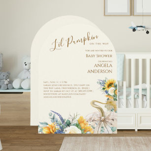 Faire-Part Bébé Fille Arched Li'l Pumpkin Tourneso