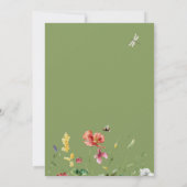 Faire-part Bébé Fleur Sauvage en Fleur (Dos)