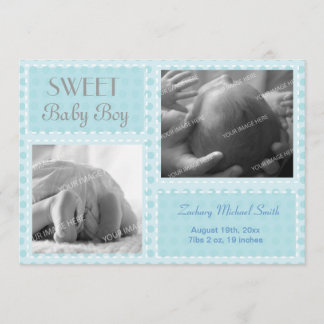 Faire-part bébé garçon