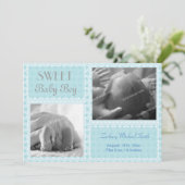 Faire-part bébé garçon (Debout devant)