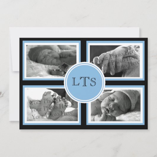 Faire-part bébé garçon (Devant)